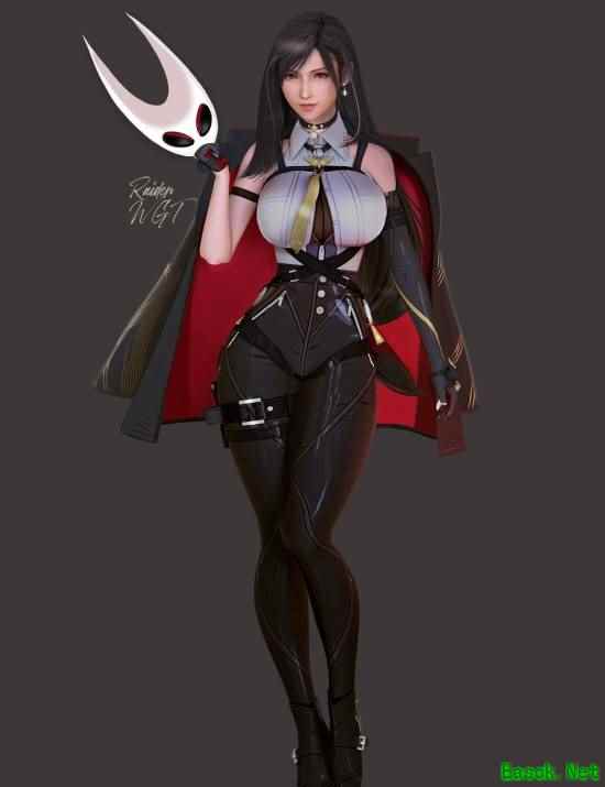 蒂法穿越联动：绝区零×空洞骑士创意3D艺术