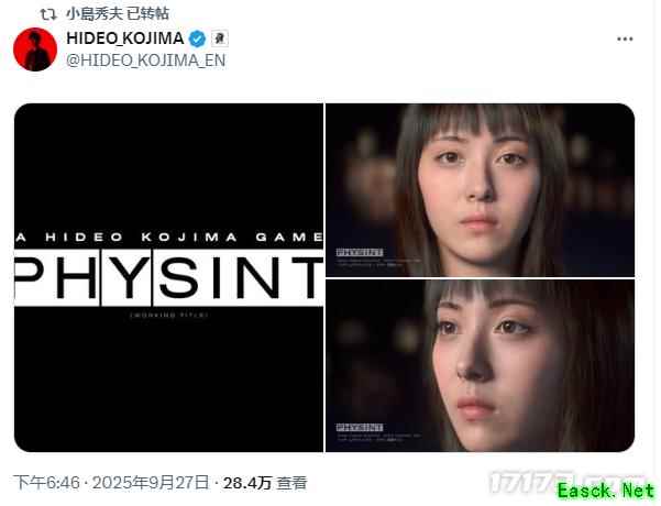 还原度打几分?小岛工作室公布《PHYSINT》滨边美波高清建模图