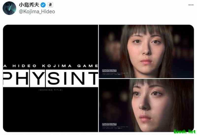 小岛秀夫新作Physint首曝女主建模 滨边美波担纲形象参考