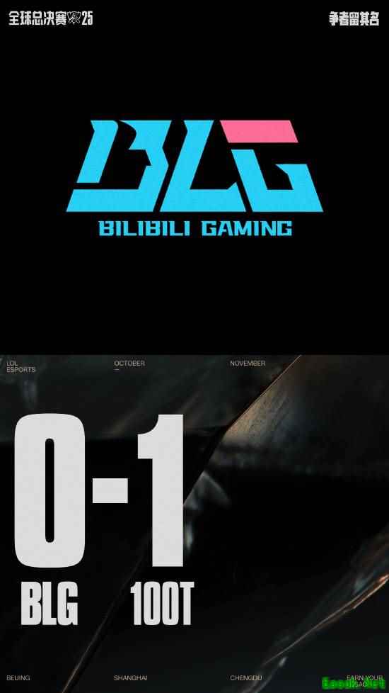 《英雄联盟》S15小组赛第一轮LPL一号种子BLG战队败给100T战队 落入0-1组