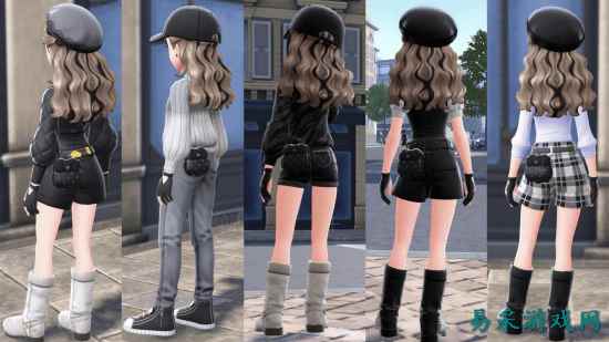 《宝可梦》新作黑皮辣妹身材实在"太翘": 二创杀疯