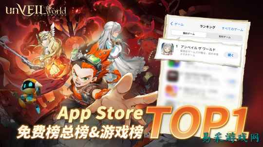 集英社×网易联合企划《unVEIL the world》日服上线登顶下载榜！