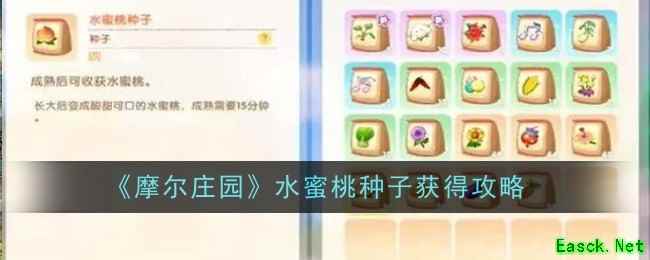 《摩尔庄园》水蜜桃种子获得攻略