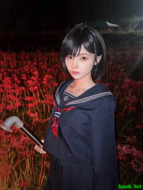 樱花美女COS《寂静岭f》女主