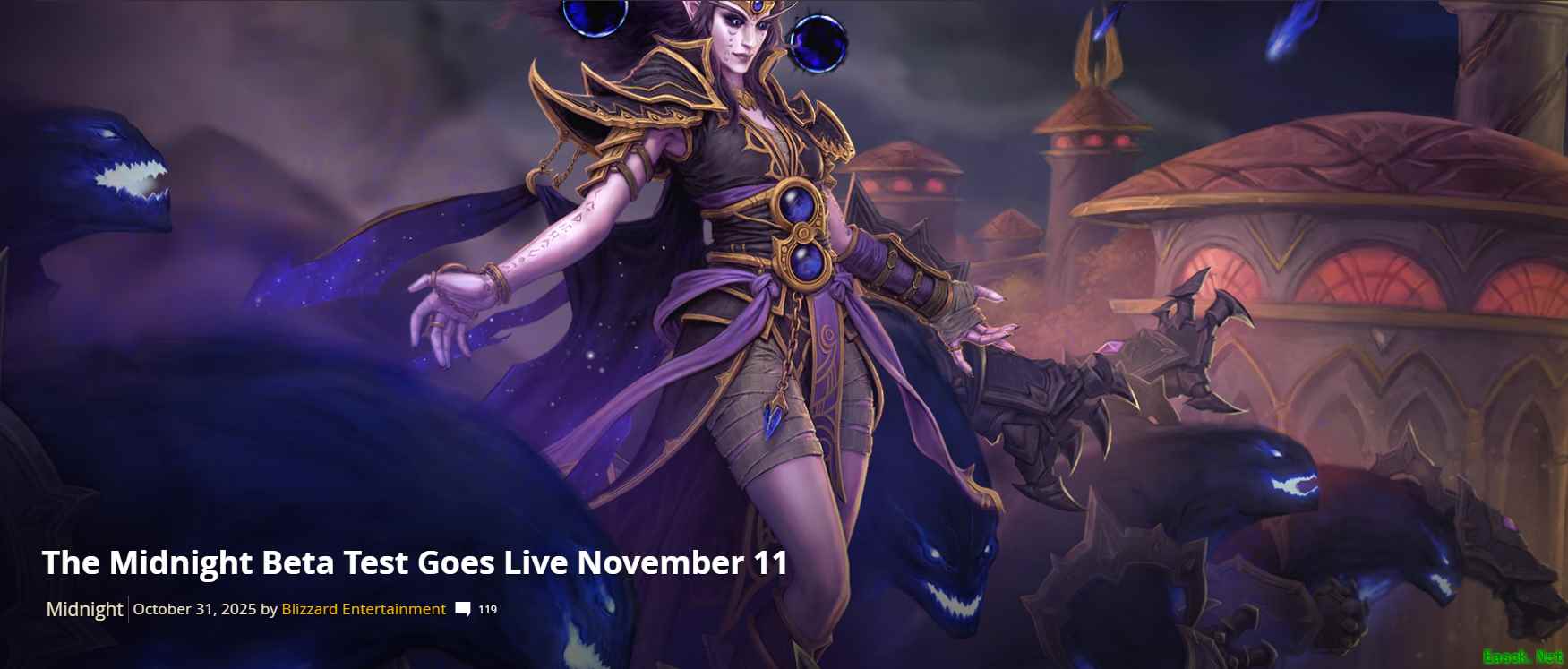 《魔兽世界》“至暗之夜”B测定档11月12日