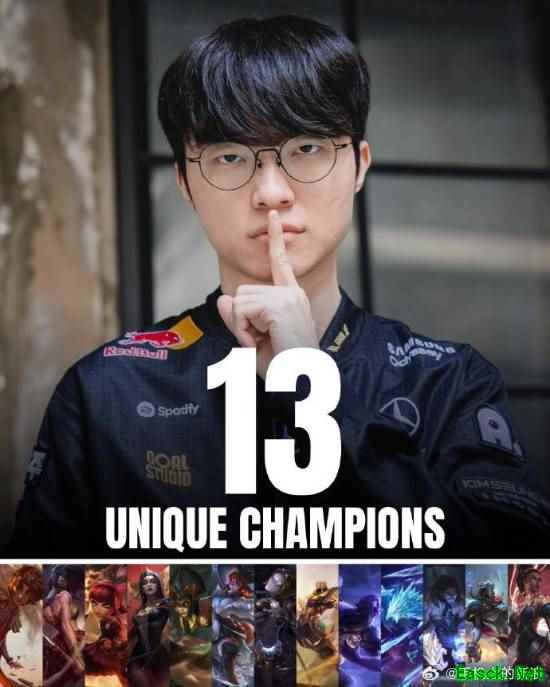恐怖如斯！Faker 16局游戏使用13个英雄！