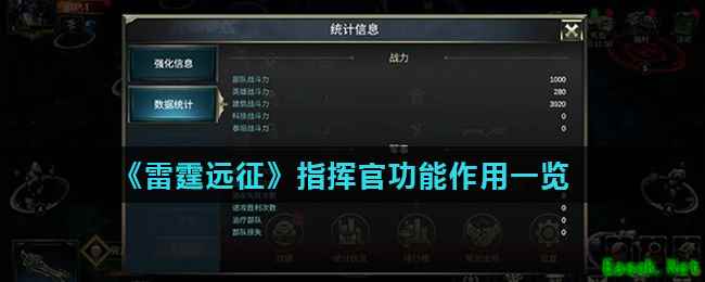 《雷霆远征》指挥官功能作用一览