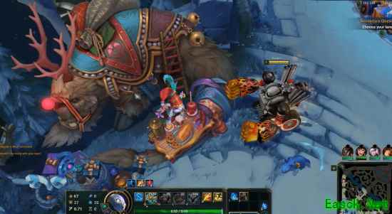 《英雄联盟》冬季地图预览：全局大变样 大龙带上圣诞帽!