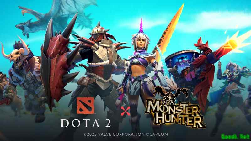 《Dota2》X《怪物猎人》联动今日上线，部分皮肤可免费获得