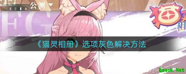 《猫灵相册》选项灰色解决方法