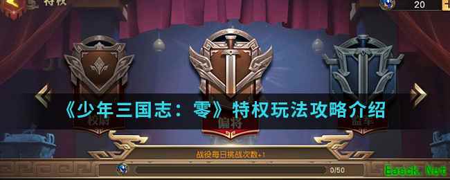 《少年三国志：零》特权玩法攻略介绍