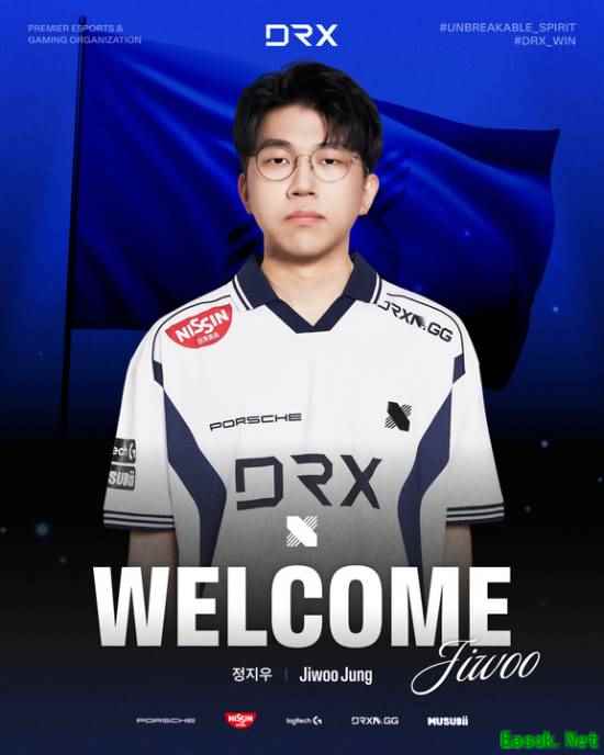 《LOL》DRX战队官宣：原NS选手Jiwoo转会加入！