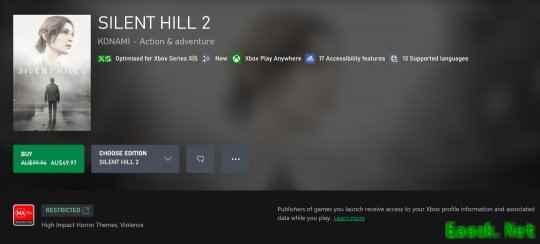 《寂静岭2：重制版》现已登陆Xbox 首发半价特惠