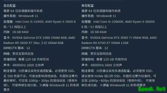 《仁王3》PC配置需求公布：最低需RTX 1060