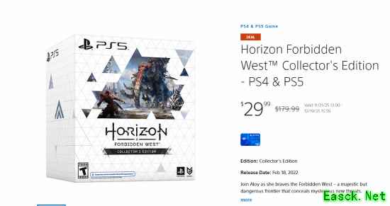 卖不动？PS《地平线》典藏版打骨折 直降千元！