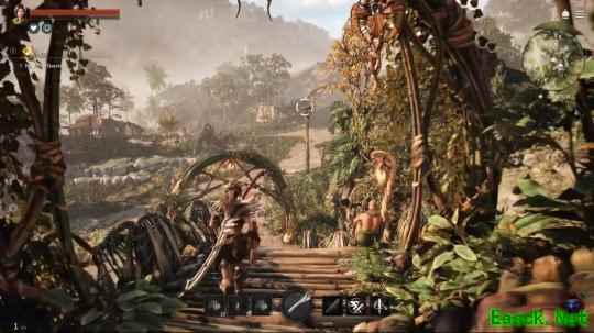 《地平线：钢铁边境》新实机演示 画面和玩法很棒