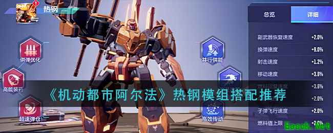 《机动都市阿尔法》热钢模组搭配推荐