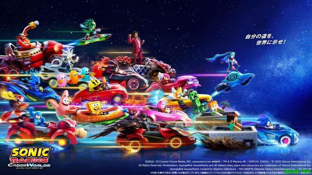 索尼克赛车：交叉世界登陆Switch 2，首发限时赠数字奖励包