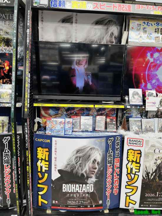 《生化危机：安魂曲》日本线下宣发启动：Switch 2实体展示盒曝光！