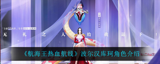 《航海王热血航线》波尔汉库珂角色介绍