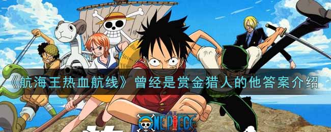《航海王热血航线》曾经是赏金猎人的他答案介绍