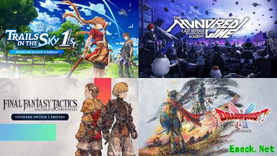 2025年十大JRPG重磅来袭：空之轨迹重制登顶，多款经典复刻来袭