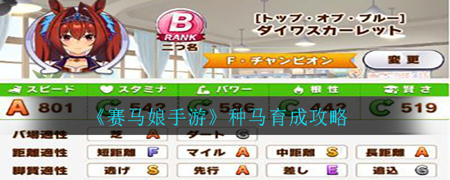 《赛马娘手游》种马育成攻略