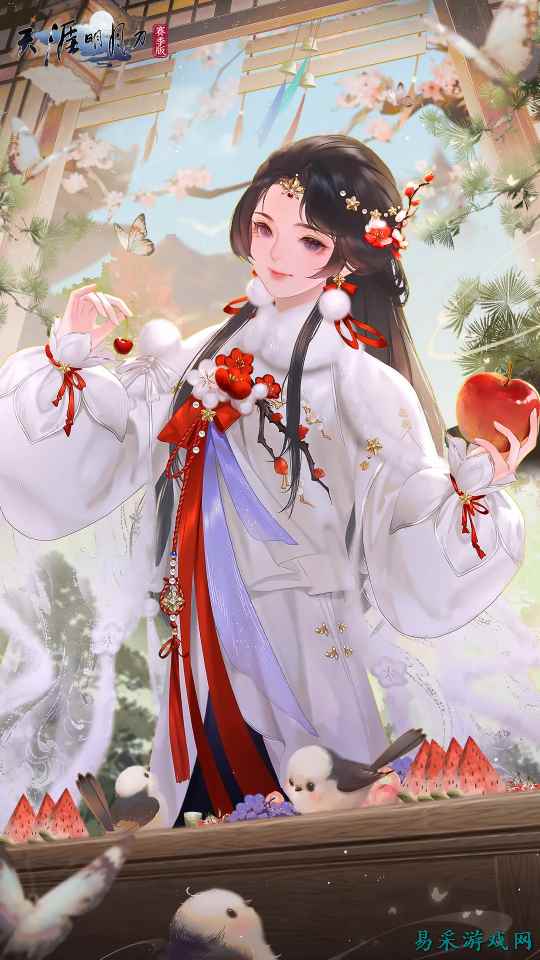 天刀手游冬日梅花主题外观细节首曝，梅落衣间香满袖，