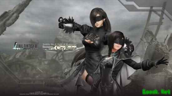 《FF7EC》联动《尼尔》新壁纸：蒂法扮演2B绝美！