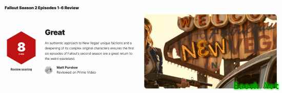 辐射第二季前六集获8分好评，叙事升级致敬经典