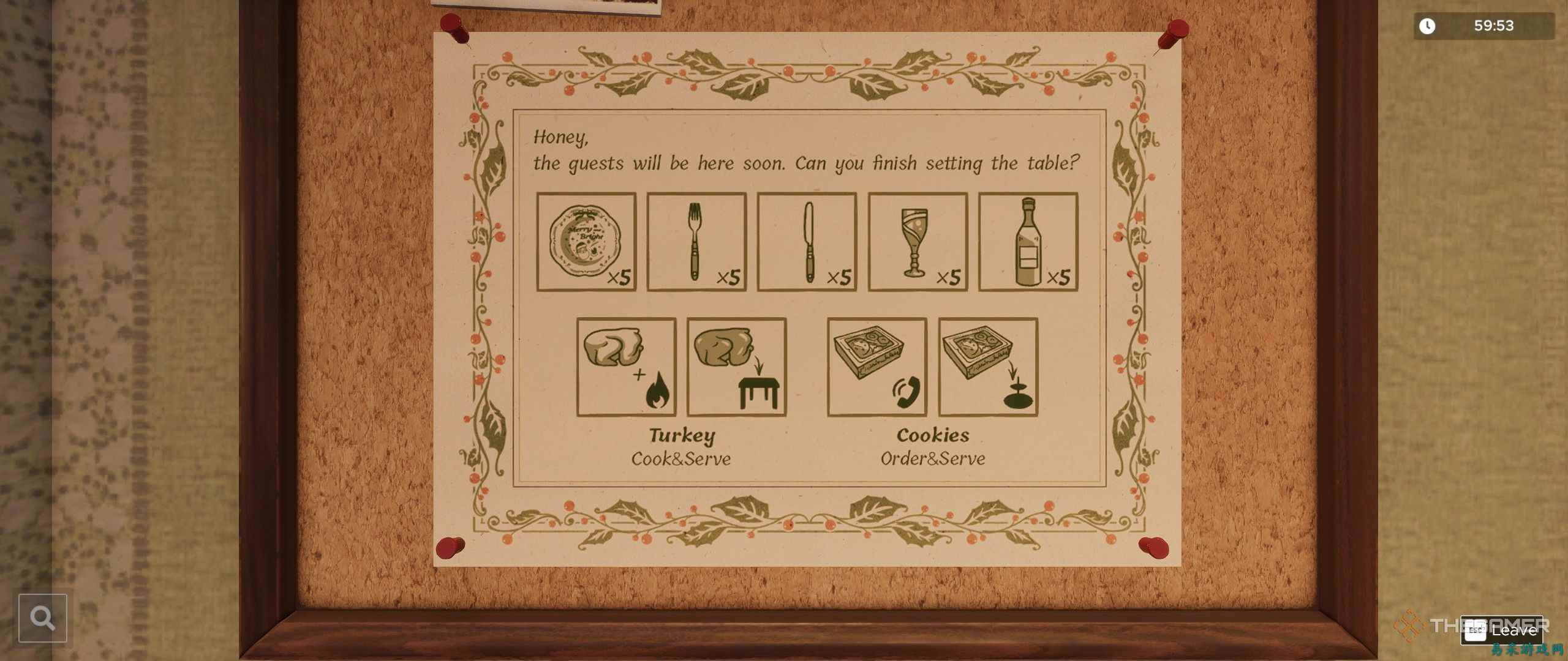 如何在《逃离模拟器2》圣诞夜关卡中烹饪火鸡并订购饼干