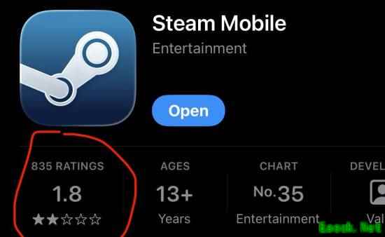 Steam差评如潮？手机APP低分评价引热议
