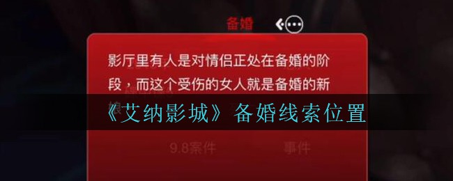 《艾纳影城》三级线索——备婚