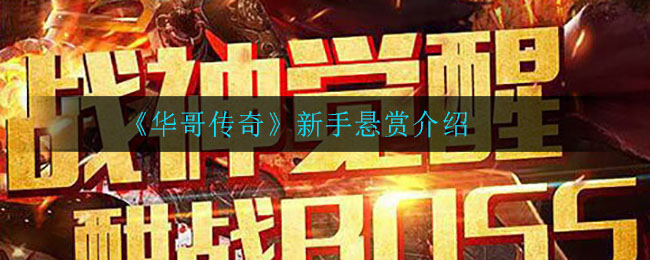 《华哥传奇》新手悬赏介绍