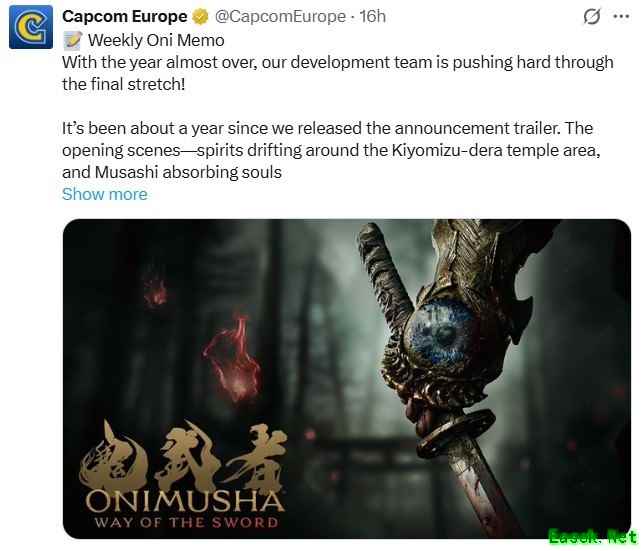鬼武者：剑之道制作人揭秘开发进展与新预告计划