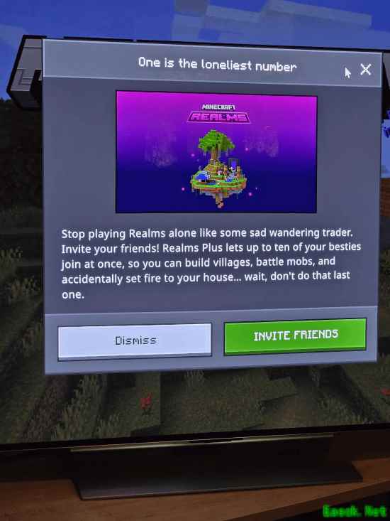 我的世界基岩版Realms提示语被批贬低单人玩家引热议