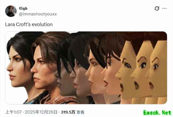 劳拉·克劳馥形象进化引热议