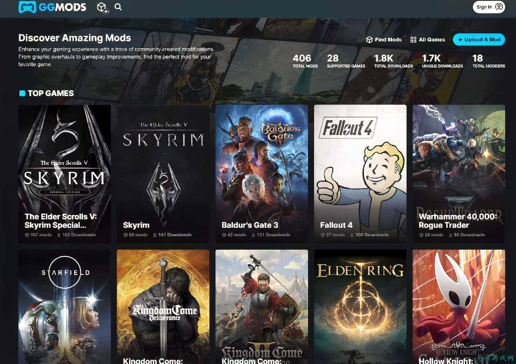 GGMods 是一款游戏模组平台，将以一场比赛拉开序幕
