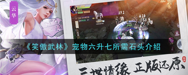 《笑傲武林》宠物六升七所需石头介绍