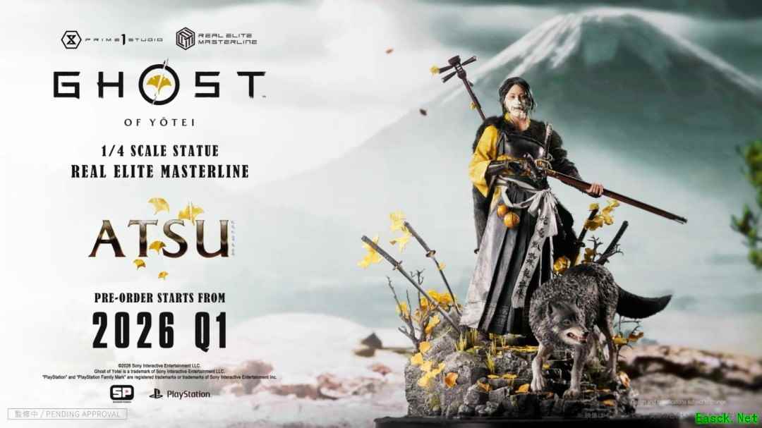 Prime1发布羊蹄山之魂女主角笃1/4雕像