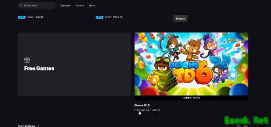 Epic 2026年1月免费送气球塔防6