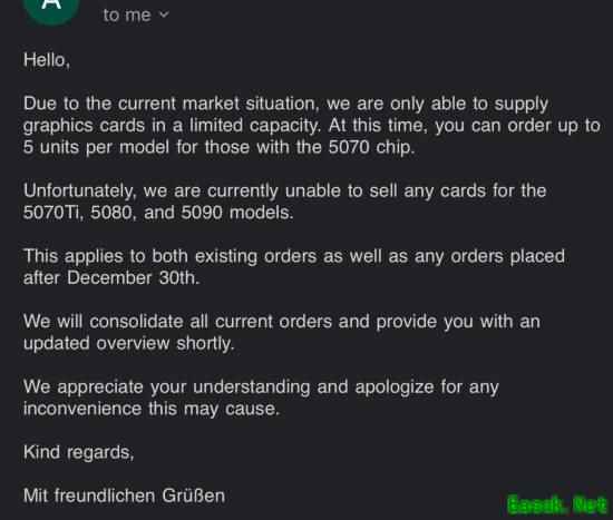 国外显卡大缺货！RTX 50高端卡几乎要停售