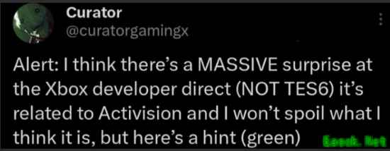 曝Xbox发布会惊喜不是老滚6！"动视绿色"线索引热议