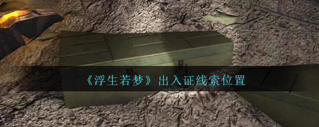 《孙美琪疑案：浮生若梦》五级线索——出入证