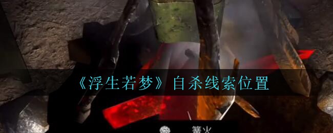 《孙美琪疑案：浮生若梦》五级线索——自杀