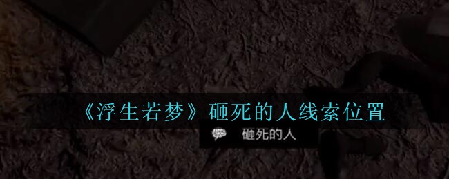 《孙美琪疑案：浮生若梦》五级线索——砸死的人
