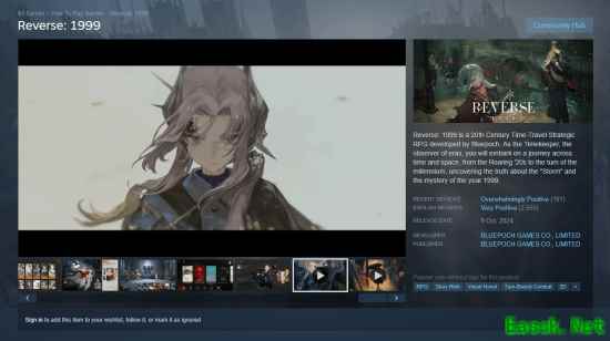 重返未来：1999登陆Steam：美学与策略并重的爆款手游？