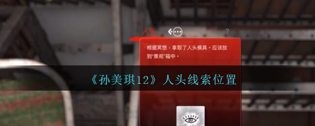 《孙美琪疑案：12》二级线索——人头