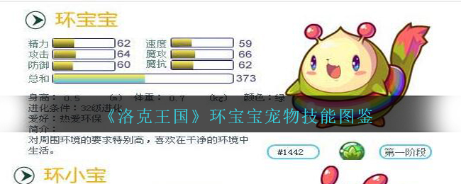 《洛克王国》环宝宝宠物技能图鉴