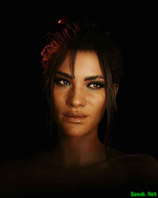 素颜《2077》女角色效果如何？卸妆美照依旧顶级！